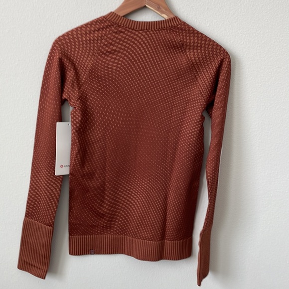 NWT Lululemon Rest Less Pullover Grid Warp Date Brown / Desert Sun Size 2 - Picture 2 of 10